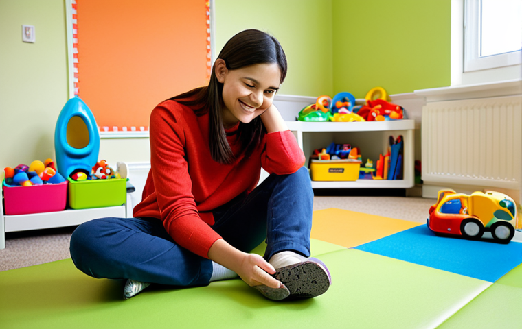 Play Therapy Session**

"A young child, fully clothed in casual, modest clothing, playing with toys in a bright and inviting play therapy room. The therapist, also fully clothed in professional attire, is attentively listening and observing with a warm smile. Soft lighting, colorful toys, safe for work, appropriate content, professional setting, perfect anatomy, natural proportions, well-formed hands, proper finger count, family-friendly."

**