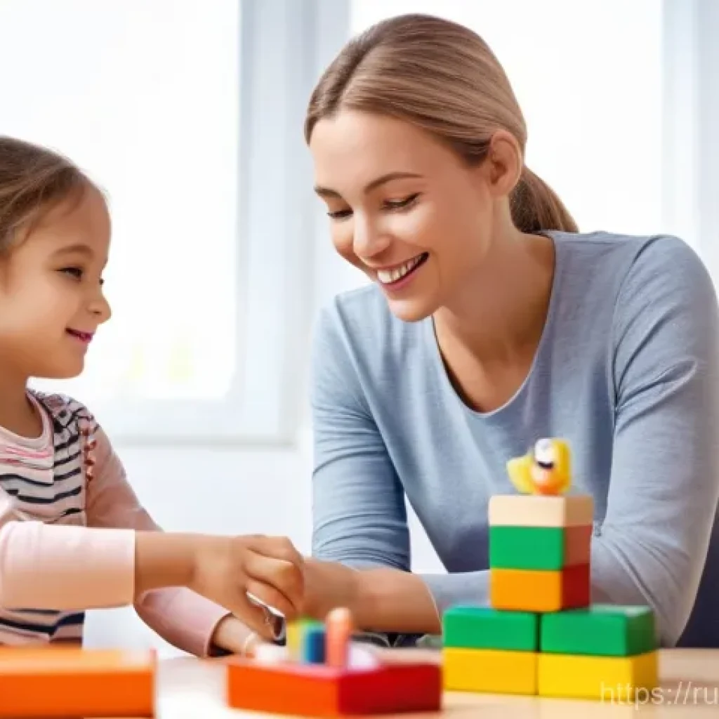 놀이치료사 네트워킹 및 멘토 찾기 - **Prompt 1: Playful Connection in Therapy**
    "A heartwarming, photo-realistic image depicting a k...