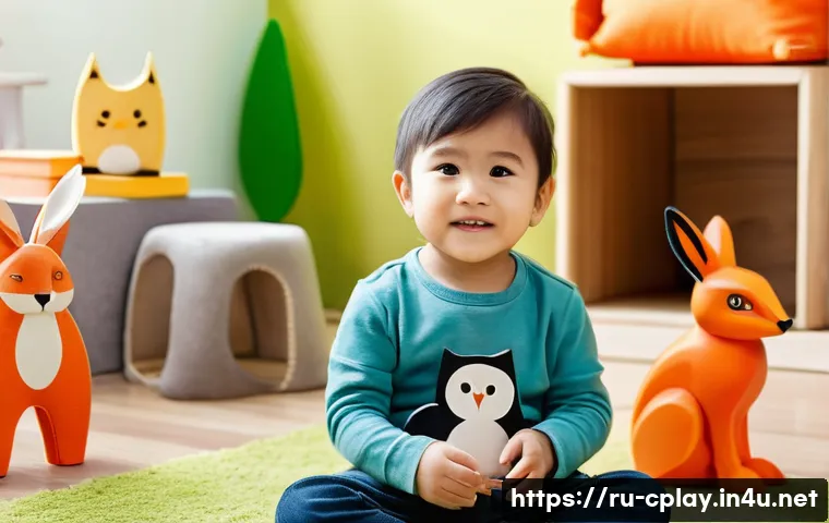 놀이치료 세션 계획 및 실행 - **Prompt 1: Expressive Symbolic Play**
"A candid, heartwarming shot of a young child, approximat...