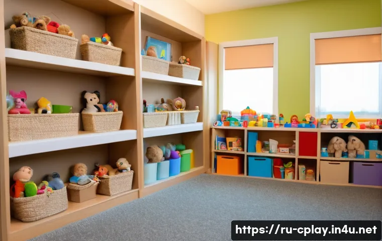 놀이치료사 경력 10년 경험담 공유 - A warm, cozy therapy room with soft lighting, featuring a young child wearing comfortable clothes (n...